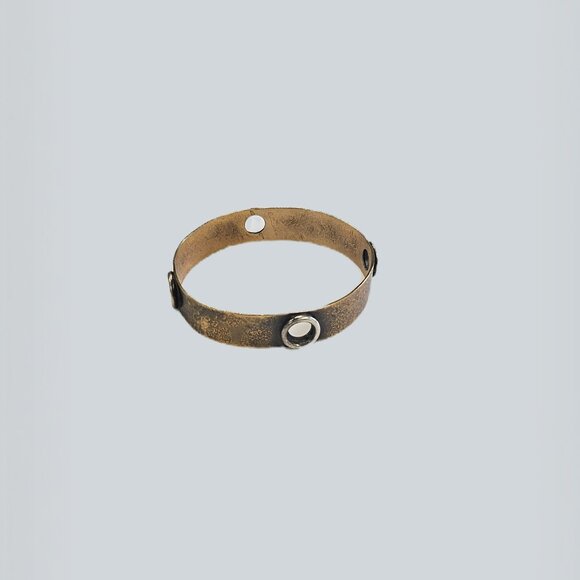 Karyn Chopik Bracelet With Brass Grommets - Picture 2 of 2